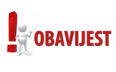 Obavijest o neradnom danu