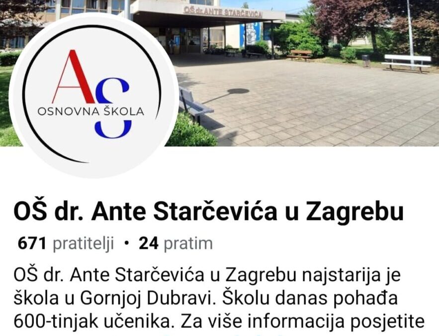 Naša škola i na Facebooku!