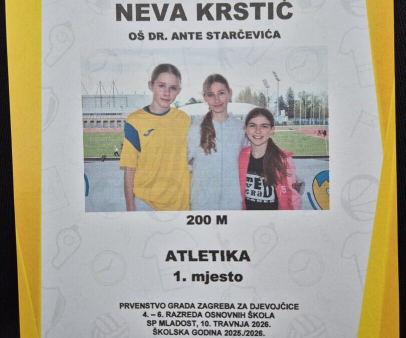 Prvenstvo Grada Zagreba u atletici za djevojčice